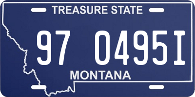 MT license plate 970495I
