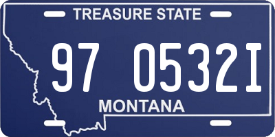 MT license plate 970532I