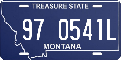 MT license plate 970541L