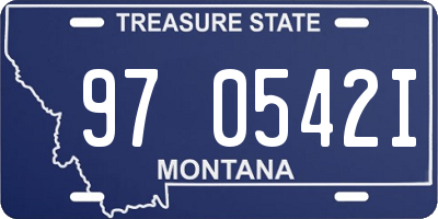 MT license plate 970542I