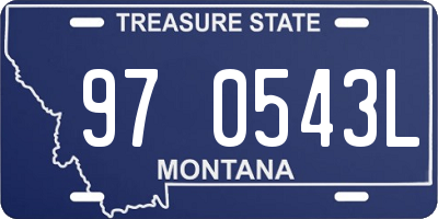 MT license plate 970543L