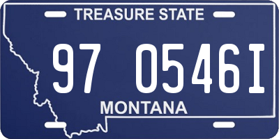 MT license plate 970546I