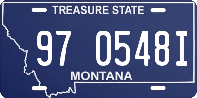 MT license plate 970548I