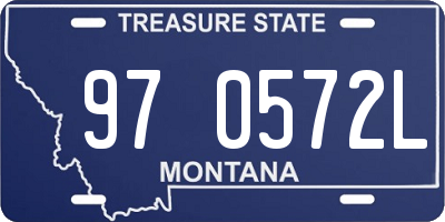 MT license plate 970572L