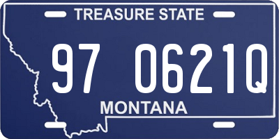 MT license plate 970621Q