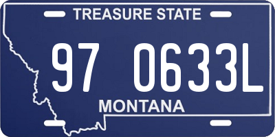 MT license plate 970633L
