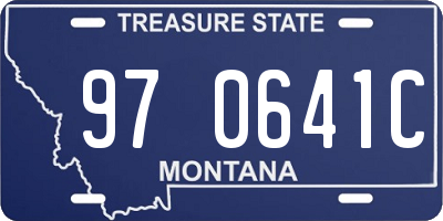 MT license plate 970641C