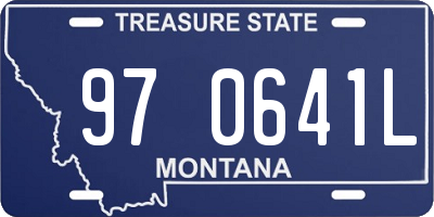 MT license plate 970641L