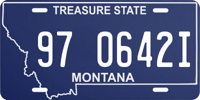 MT license plate 970642I