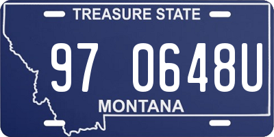 MT license plate 970648U