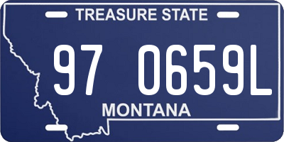 MT license plate 970659L