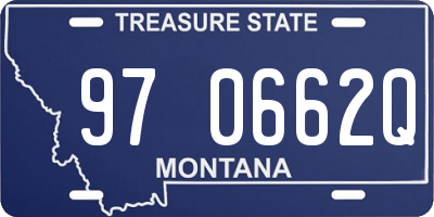 MT license plate 970662Q