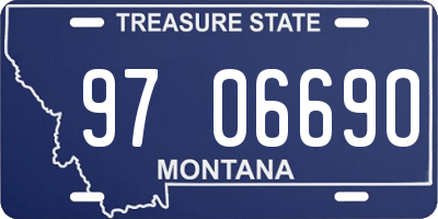 MT license plate 970669O