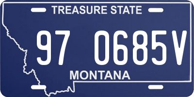 MT license plate 970685V