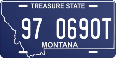 MT license plate 970690T