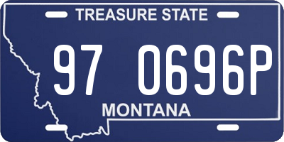 MT license plate 970696P
