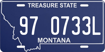 MT license plate 970733L