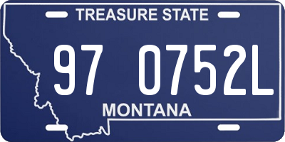 MT license plate 970752L
