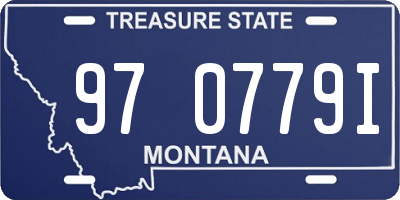MT license plate 970779I