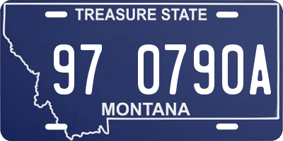 MT license plate 970790A