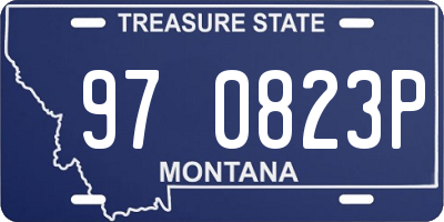 MT license plate 970823P