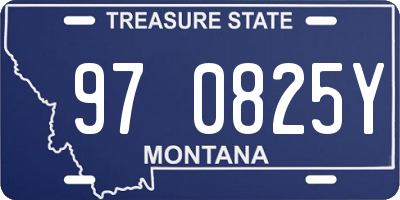 MT license plate 970825Y