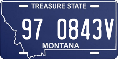 MT license plate 970843V