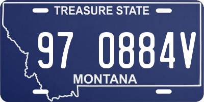 MT license plate 970884V