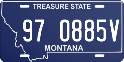 MT license plate 970885V
