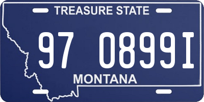 MT license plate 970899I