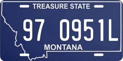 MT license plate 970951L