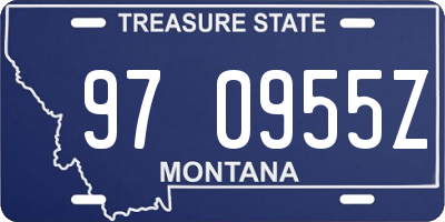 MT license plate 970955Z
