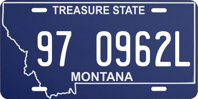 MT license plate 970962L