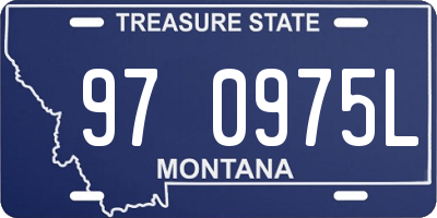 MT license plate 970975L
