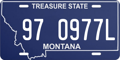 MT license plate 970977L