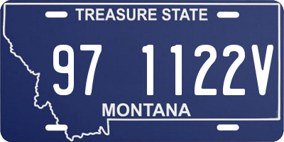 MT license plate 971122V