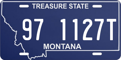 MT license plate 971127T