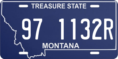 MT license plate 971132R