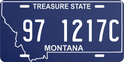 MT license plate 971217C