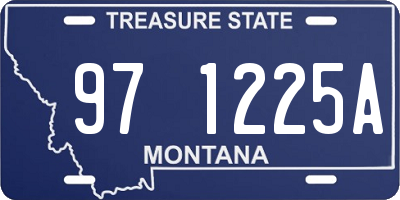 MT license plate 971225A