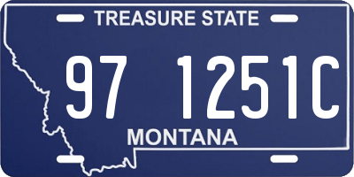 MT license plate 971251C