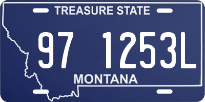 MT license plate 971253L