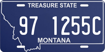 MT license plate 971255C
