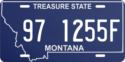 MT license plate 971255F