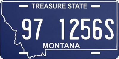 MT license plate 971256S