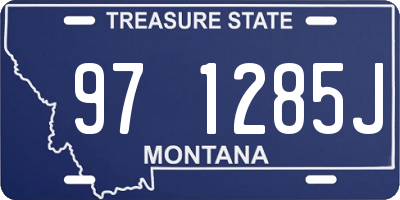 MT license plate 971285J