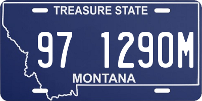 MT license plate 971290M