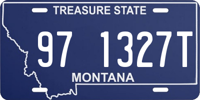 MT license plate 971327T