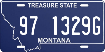 MT license plate 971329G