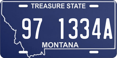 MT license plate 971334A